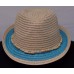 s PANAMA JACK Fedora Hat Paper Braid w Shell Beaded Trim 2" Brim PJL567 NWT  eb-24999639